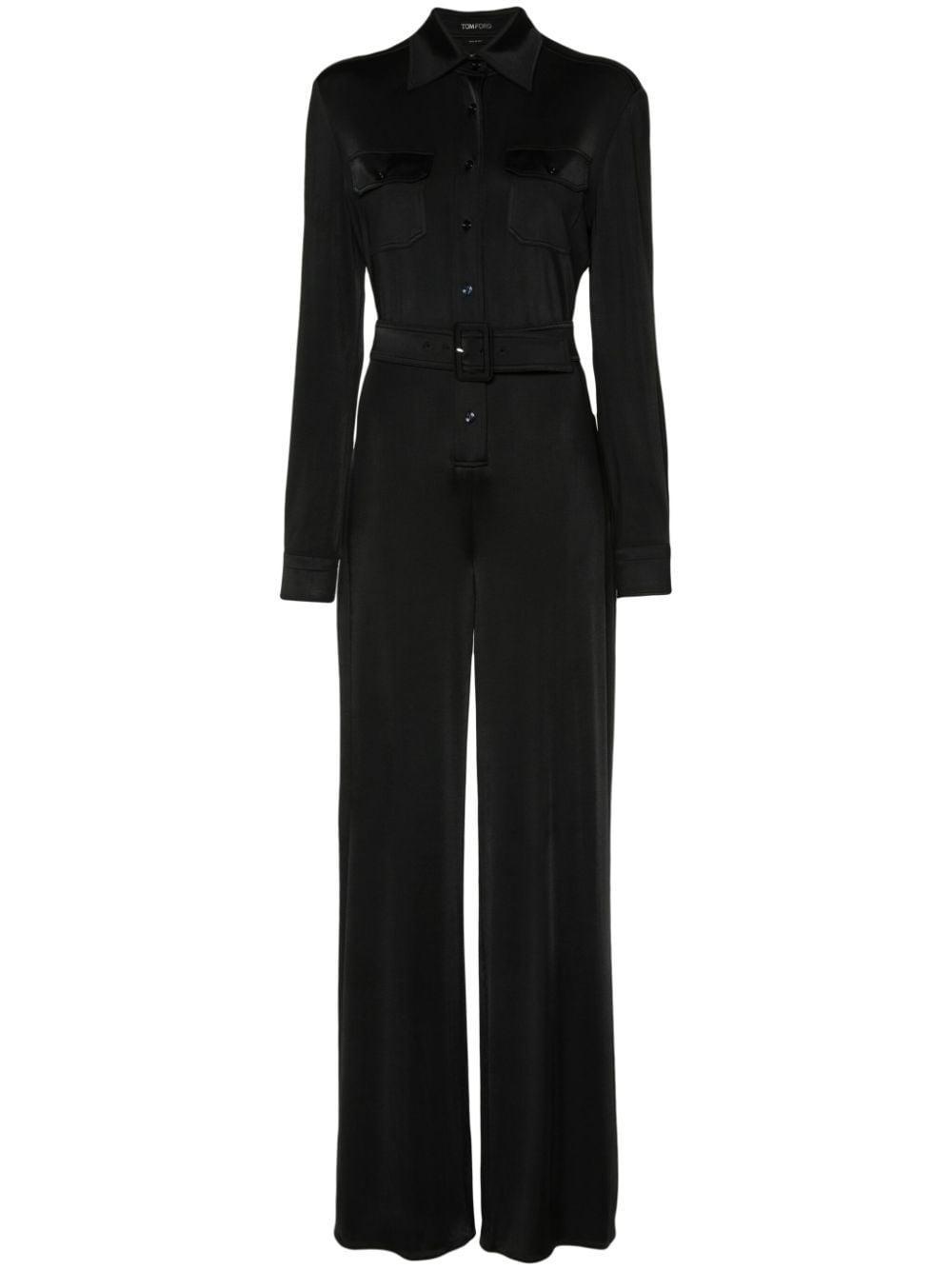 TOM FORD Jersey Jumpsuit In Schwarz Product Image