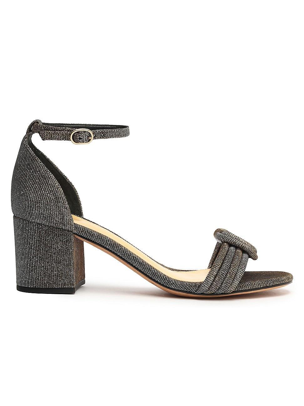 Alexandre Birman Vicky Metallic Block Heel Sandal Product Image