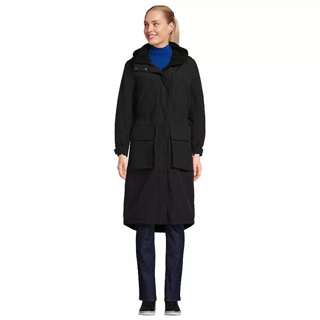 Womens Tall Lands End Squall Waterproof Insulated Winter Stadium Maxi Coat Product Image