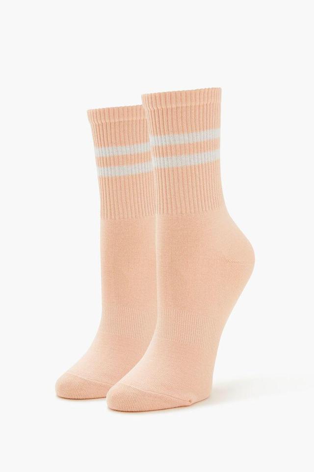 Varsity-Striped Crew Socks | Forever 21 Product Image