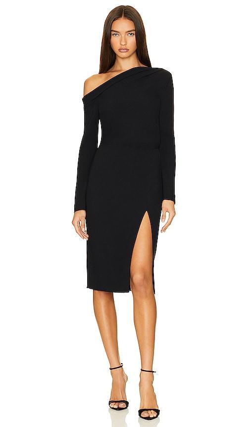 Womens Asymmetric Off-The-Shoulder Dress Product Image