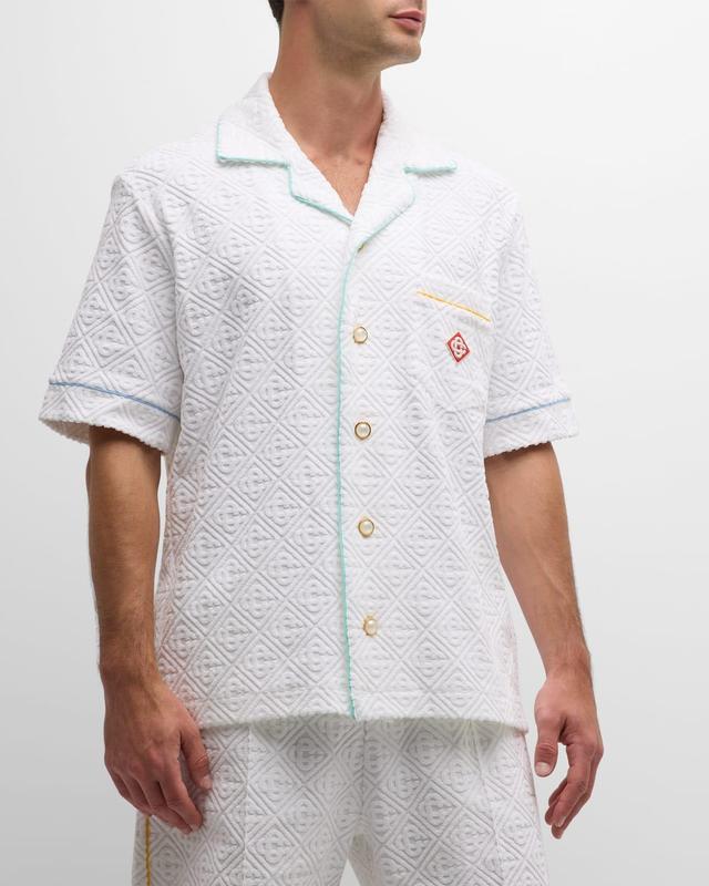 Mens Monogram Toweling Camp Shirt Product Image