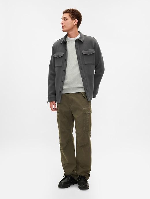 Wool-Blend Utility Shirt Jacket Product Image