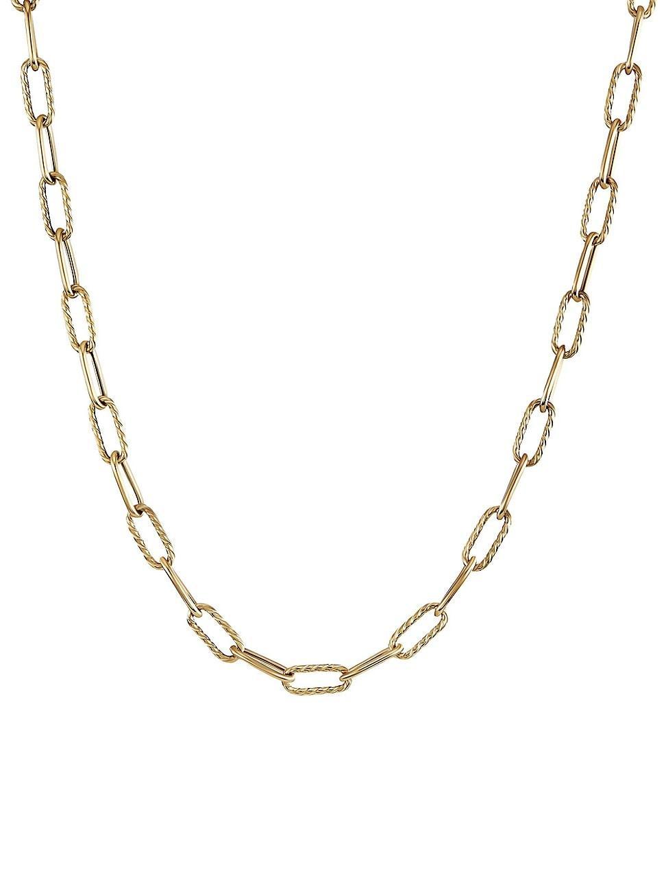 Womens DY Madison Chain Necklace In 18K Yellow Gold Product Image