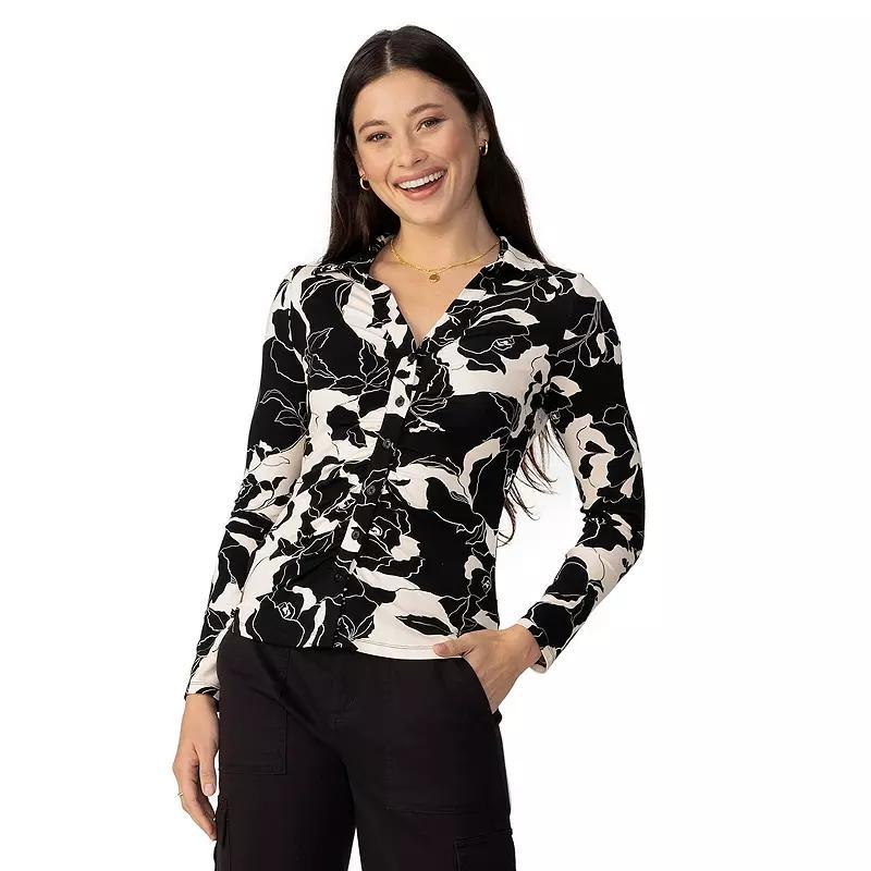 Womens Modern Supply by Sanctuary Dreamer Long Sleeve Knit Shirt product image