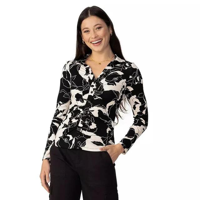 Womens Modern Supply by Sanctuary Dreamer Long Sleeve Knit Shirt Product Image