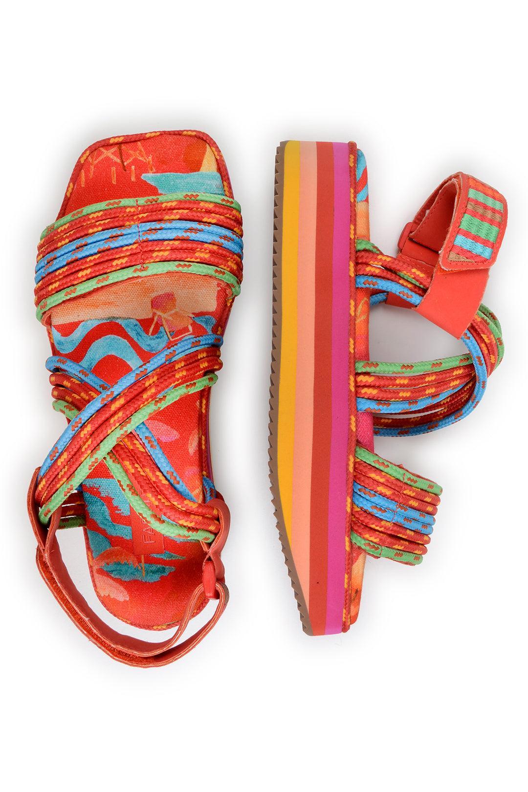 Tropical Platform Sandal Product Image