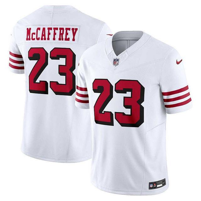 Mens Nike Christian McCaffrey San Francisco 49ers Alternate Vapor F.U.S.E. Limited Jersey Product Image