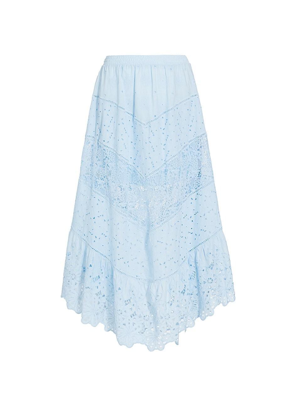 Womens Calla Lace Midi Skirt Product Image