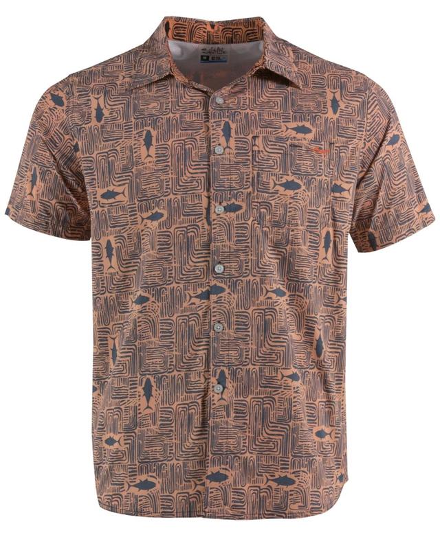 Salt Life Mens Tiki Tuna Performance Woven Short Sleeve Shirt Product Image