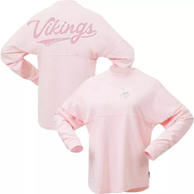 Womens Fanatics Pink Minnesota Vikings Millennial Spirit Jersey T-shirt Product Image