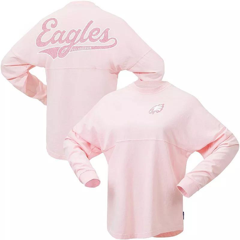 Womens Fanatics Branded Pink Philadelphia Eagles Millennial Spirit Jersey T-Shirt Product Image