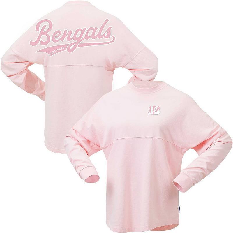 Womens Fanatics Pink Cincinnati Bengals Millennial Spirit Jersey T-shirt Product Image