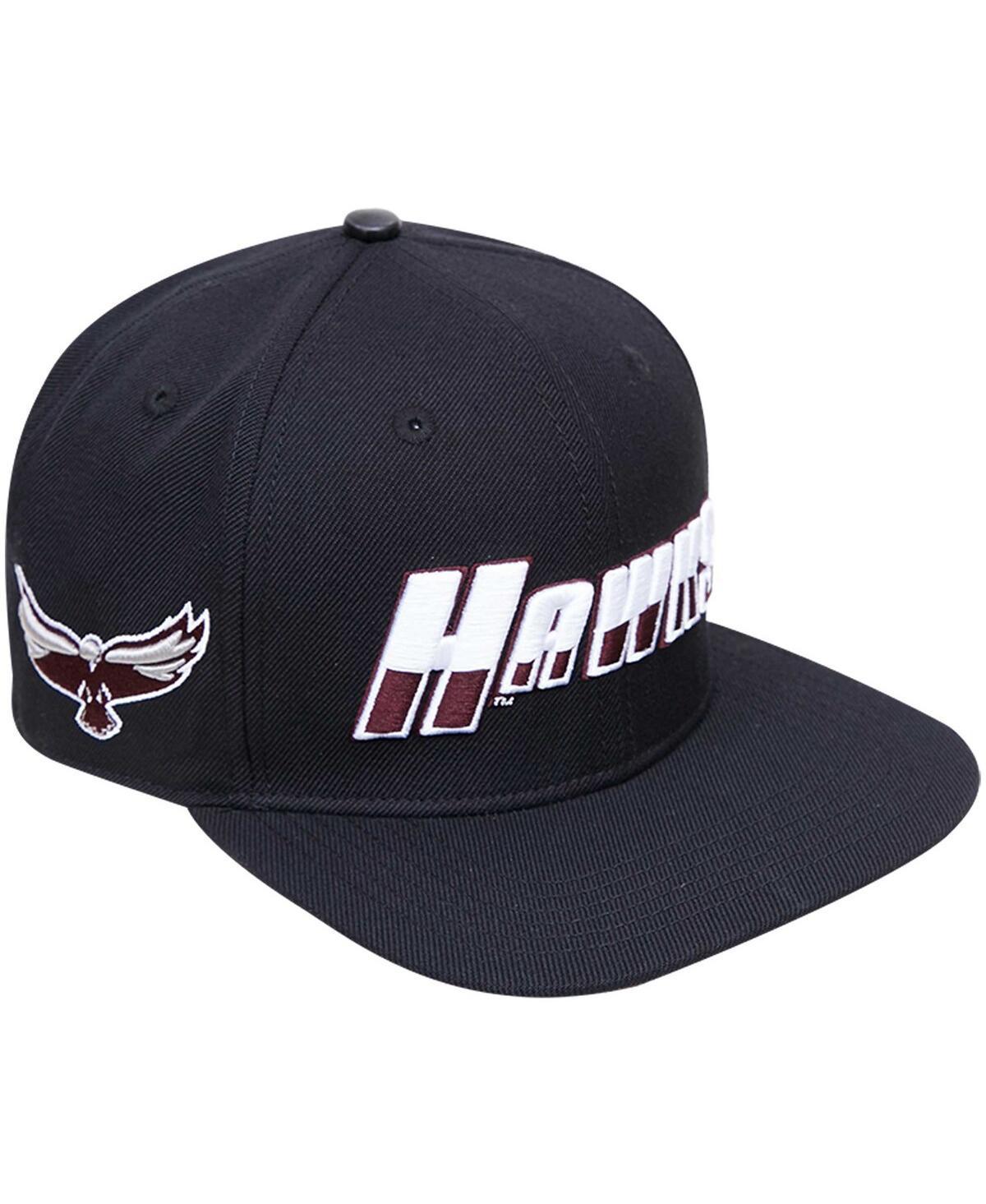 Mens Pro Standard Black Maryland Eastern Shore Hawks Arch Over Logo Evergreen Snapback Hat Product Image