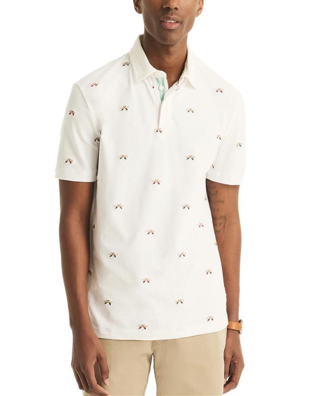 Nautica Mens Classic-Fit Paddle-Print Polo Shirt Product Image