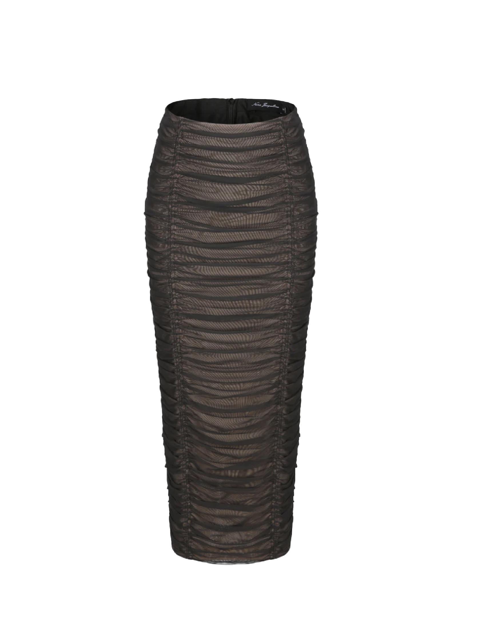 Vanessa Silk Skirt (Black) (Final Sale) product image