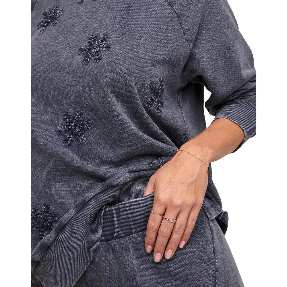 Adore Me Women's Alyssa PJ Sleepwear L / India Ink Gray. Product Image