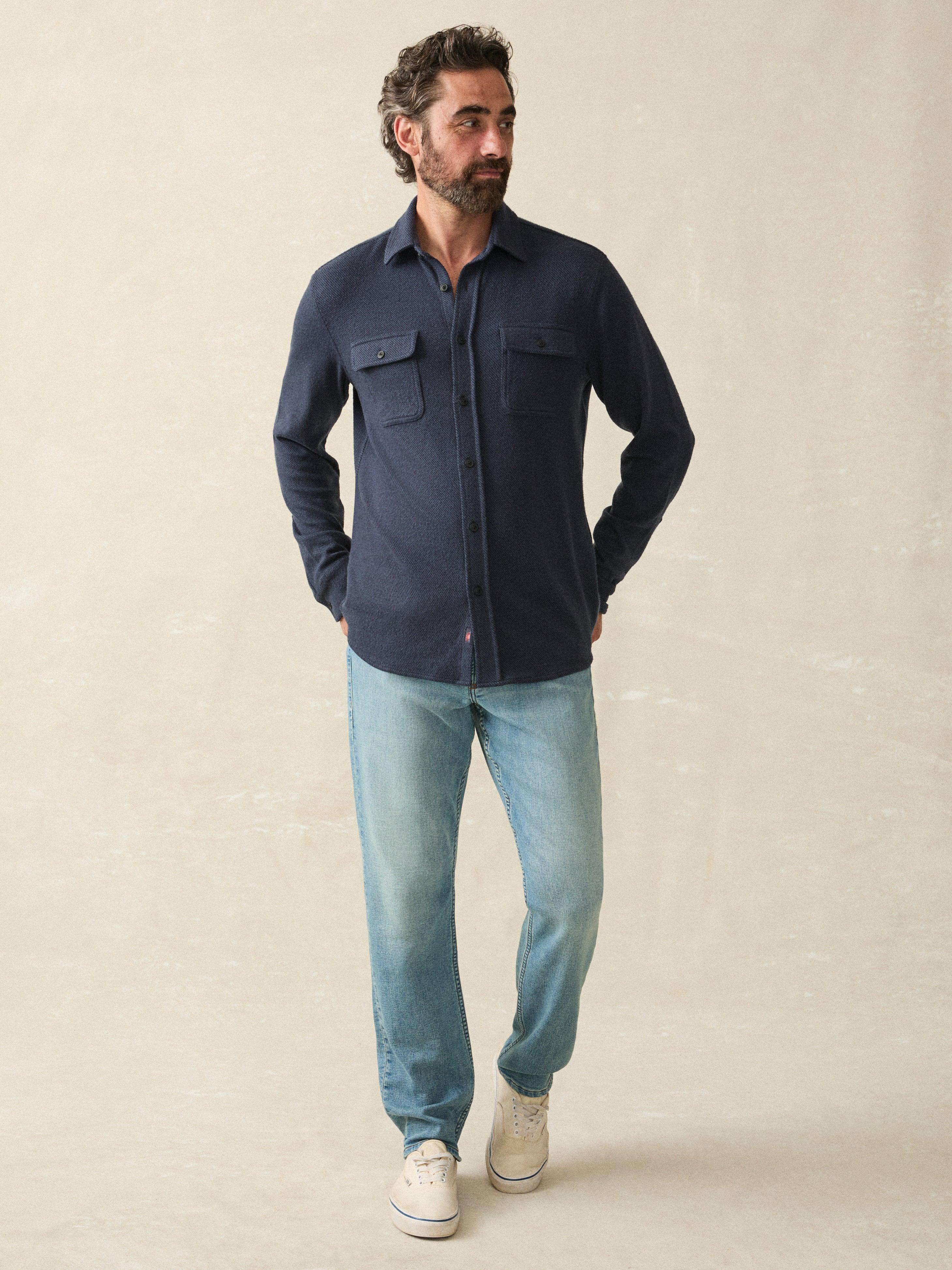 Legend™ Sweater Shirt (Tall) - Brighton Navy Twill Male Product Image