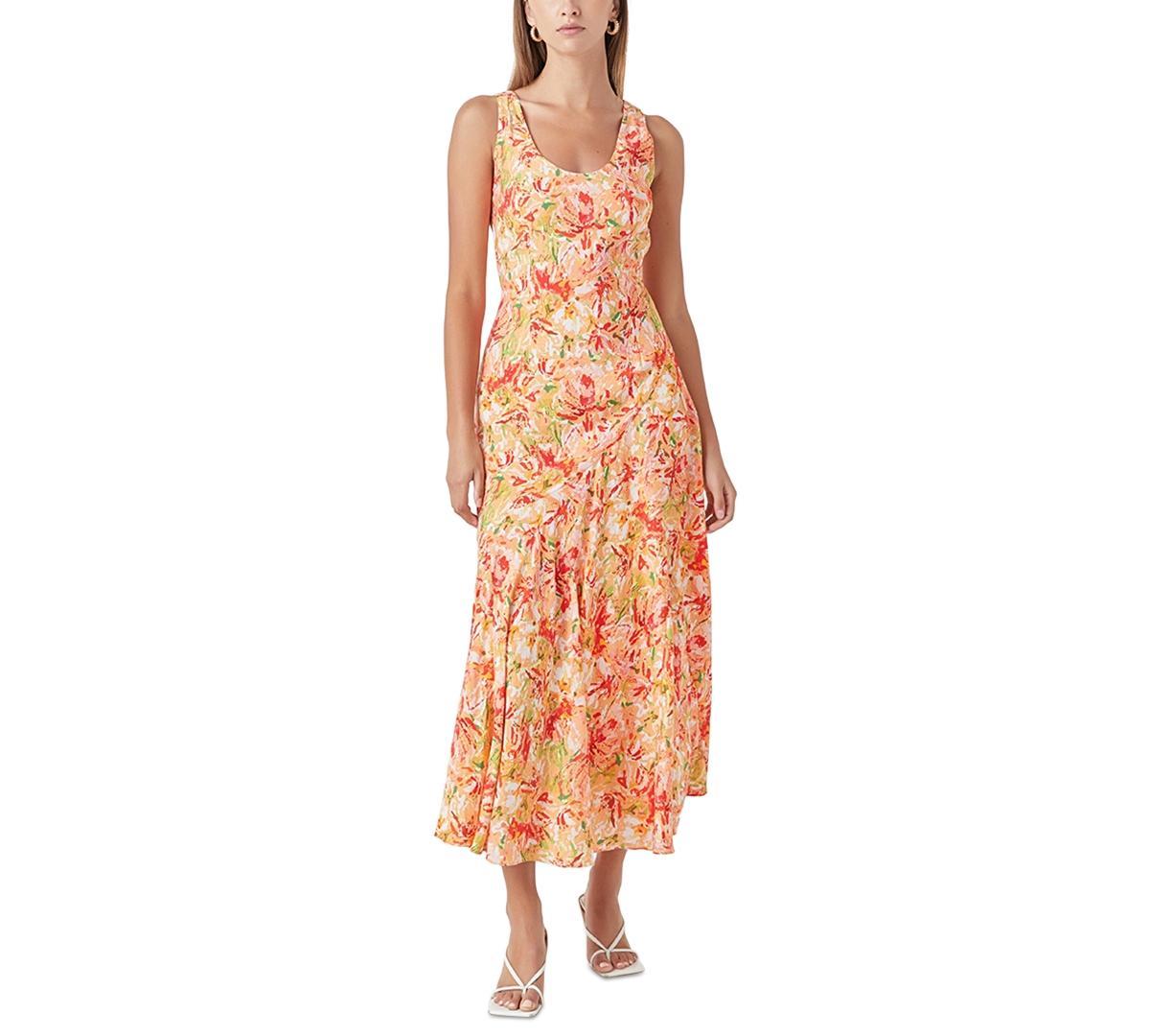 endless rose Womens Floral-Print Sleeveless Slip Dress Product Image