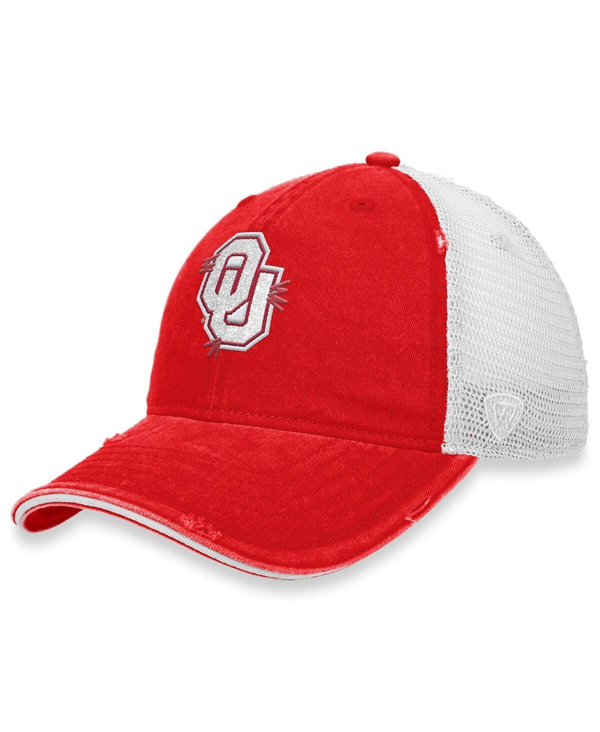 Womens Top of the World Crimson Oklahoma Sooners Radiant Trucker Snapback Hat - Crimson Product Image