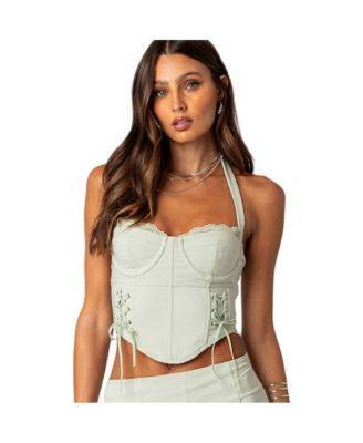 Audrina side lace up cupped corset Product Image