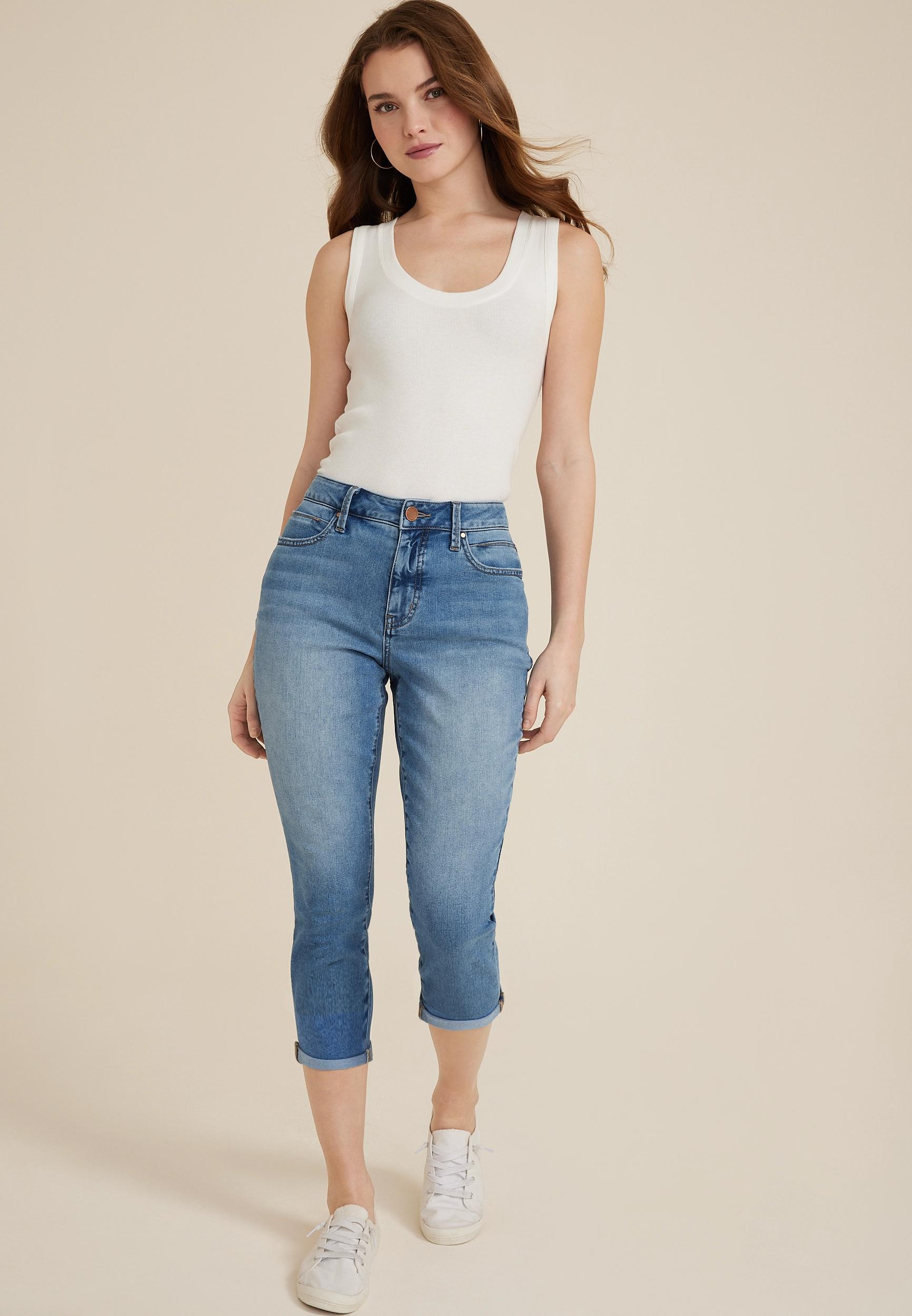 m jeans by maurices™ Everflex™ Curvy High Rise Super Skinny Cropped Jean Product Image