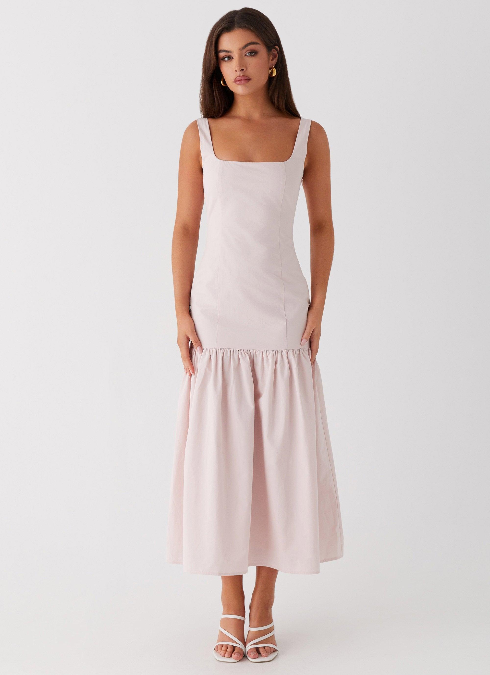 Ladylike Midi Dress - Pink Product Image