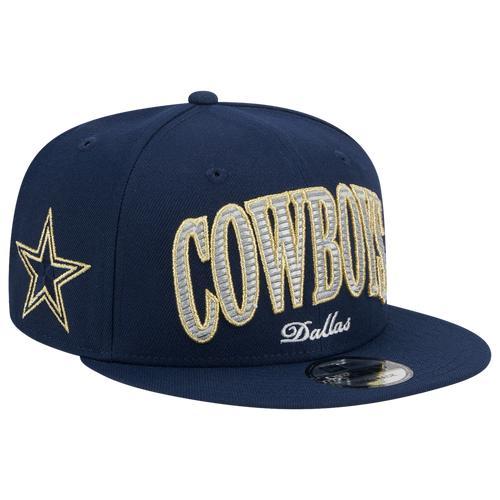 New Era Mens Cowboys 9Fifty Golden E3 Cap OTC - Navy/Navy Product Image