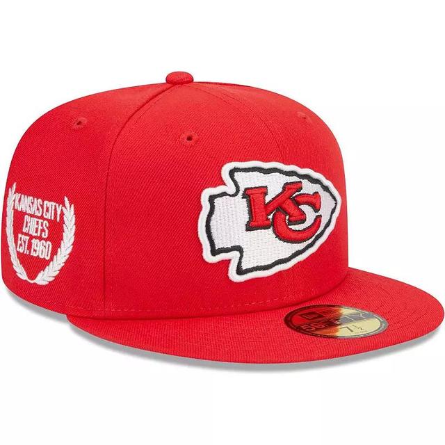 Mens New Era Kansas City Chiefs Camo Undervisor 59FIFTY Fitted Hat Product Image