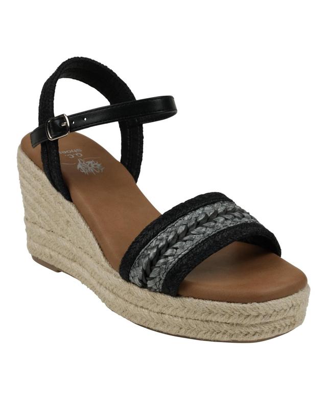 Gc Shoes Womens Solene Slingback Espadrille Wedge Sandals Product Image