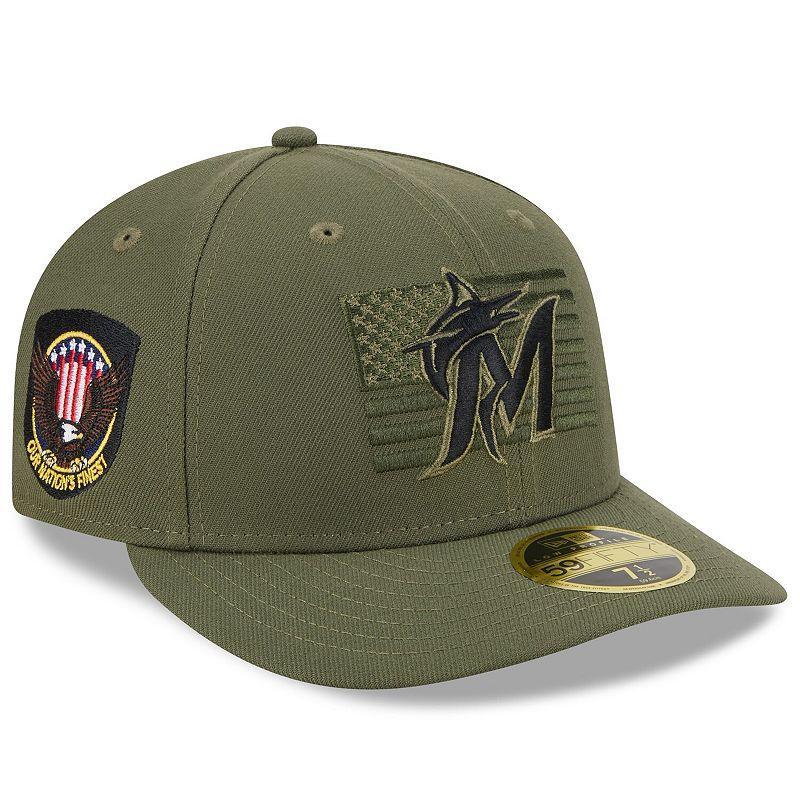 Mens New Era Green Cleveland Guardians 2023 Armed Forces Day Low Profile 59FIFTY Fitted Hat Product Image