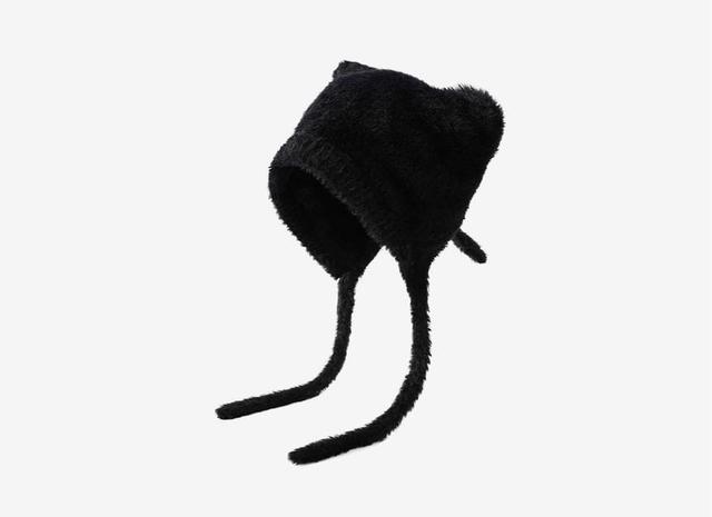 Bear Ear Knit Hat Product Image