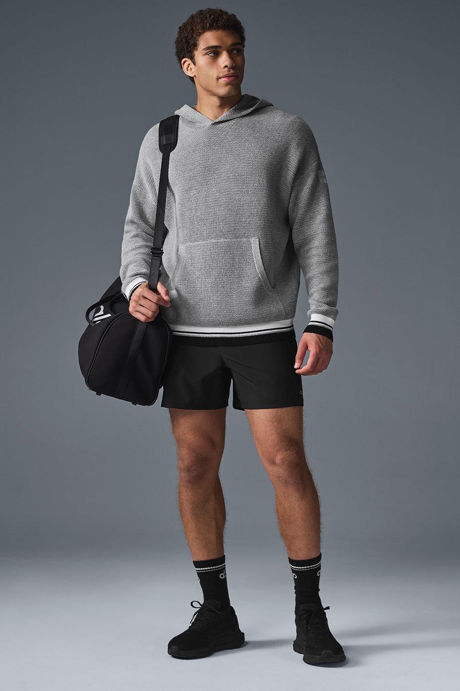 Sports Club Sweater Knit Hoodie - Athletic Heather Grey Male Product Image