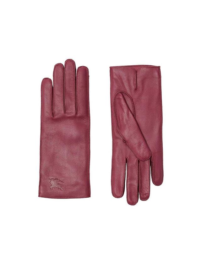 Womens Cashmere-Lined Leather Gloves Product Image