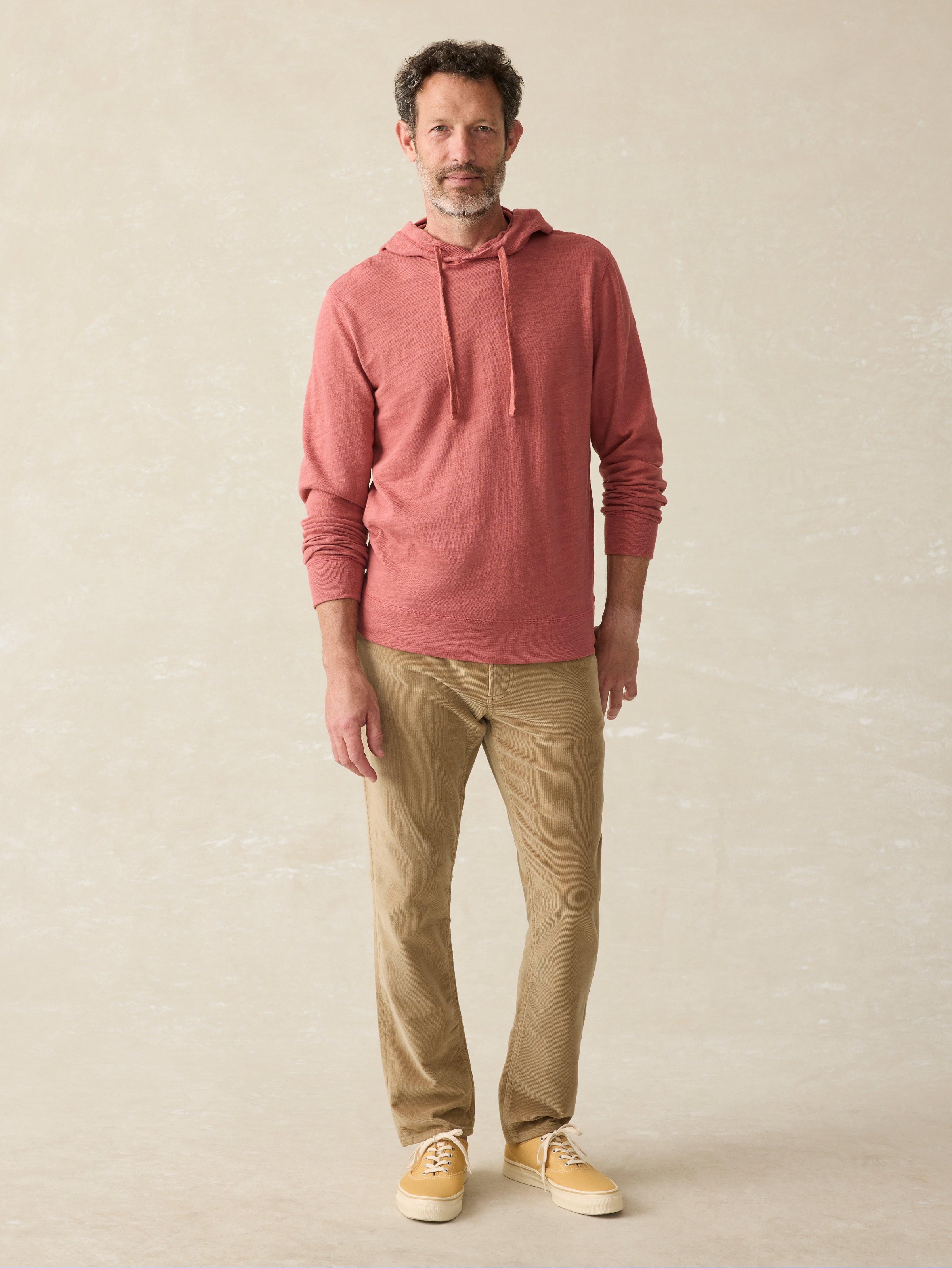 Sunwashed Slub Hoodie (Tall) - Fall Red Male product image