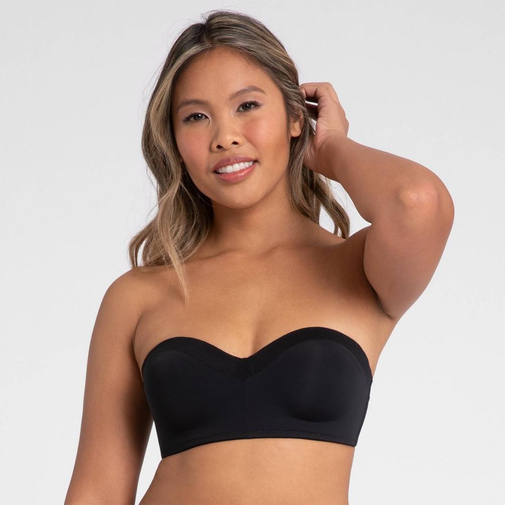 All.You. LIVELY Womens No Wire Strapless Bra - Jet Black 34B Product Image