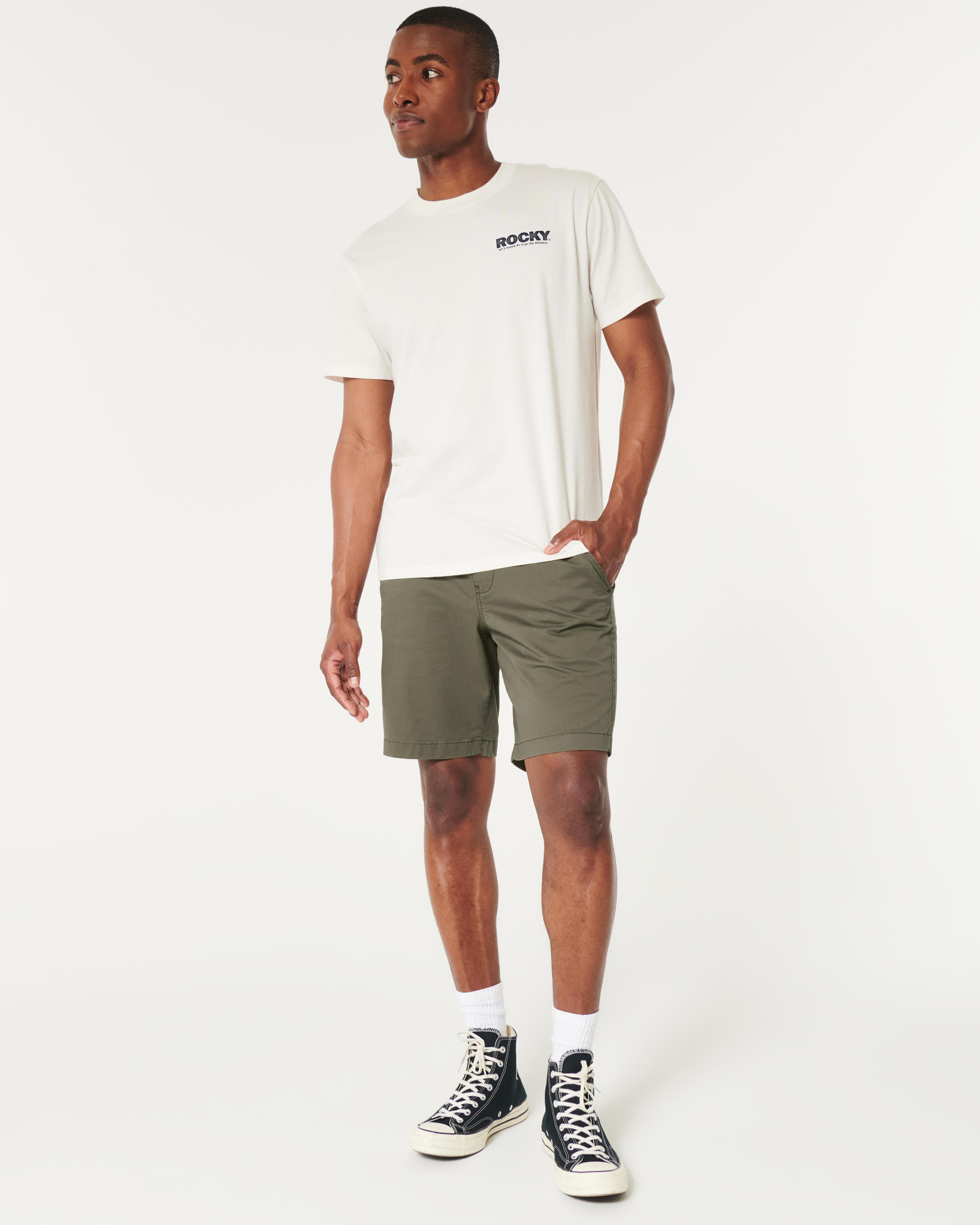 Twill Pull-On Shorts 9" Product Image