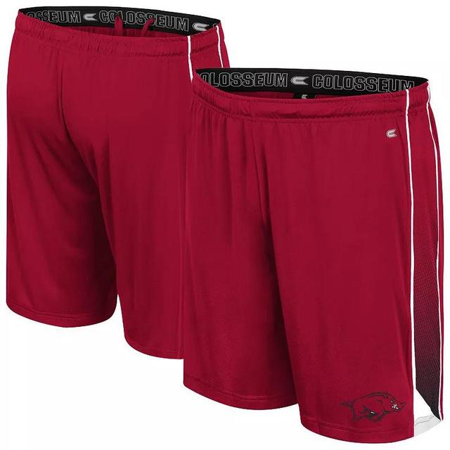 Mens Colosseum Cardinal Arkansas Razorbacks Online Shorts Product Image