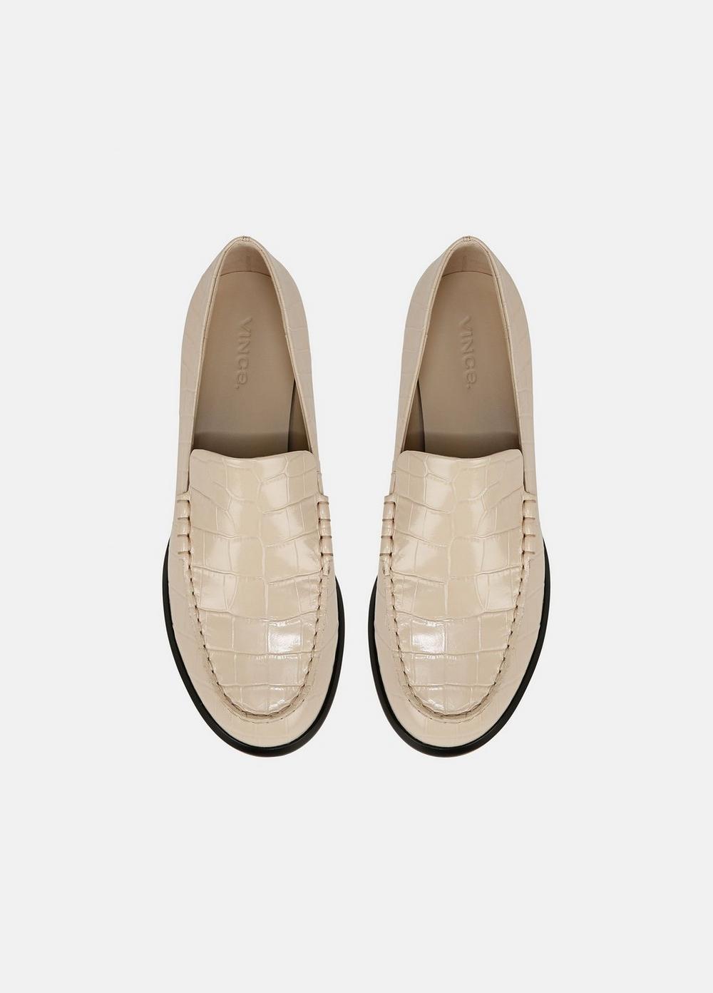 Naomi Croc-Embossed Leather Loafer Product Image