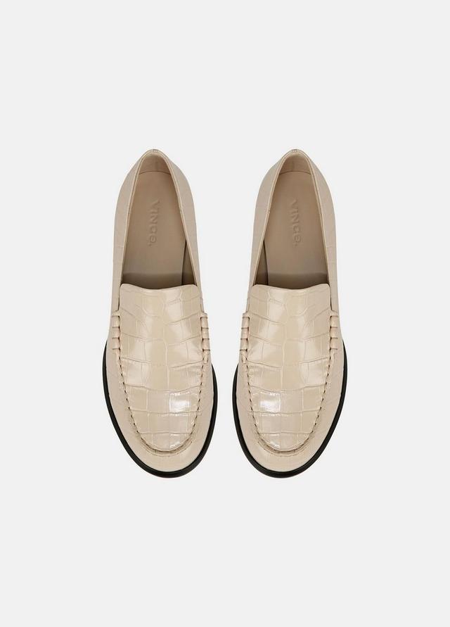 Naomi Croc-Embossed Leather Loafer Product Image