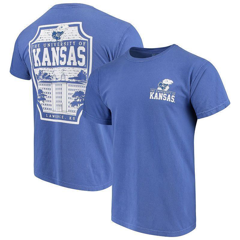 Mens Royal Kansas Jayhawks Comfort Colors Campus Icon T-Shirt Product Image