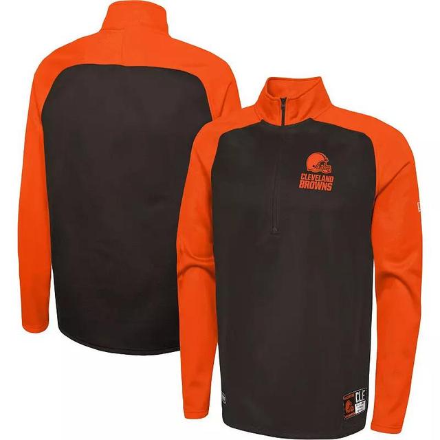 Mens New Era Cleveland s Combine Authentic O-Line Raglan Half-Zip Jacket Product Image