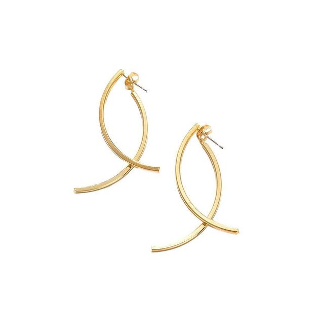 Sohi Womens Lined Drop Earrings Product Image