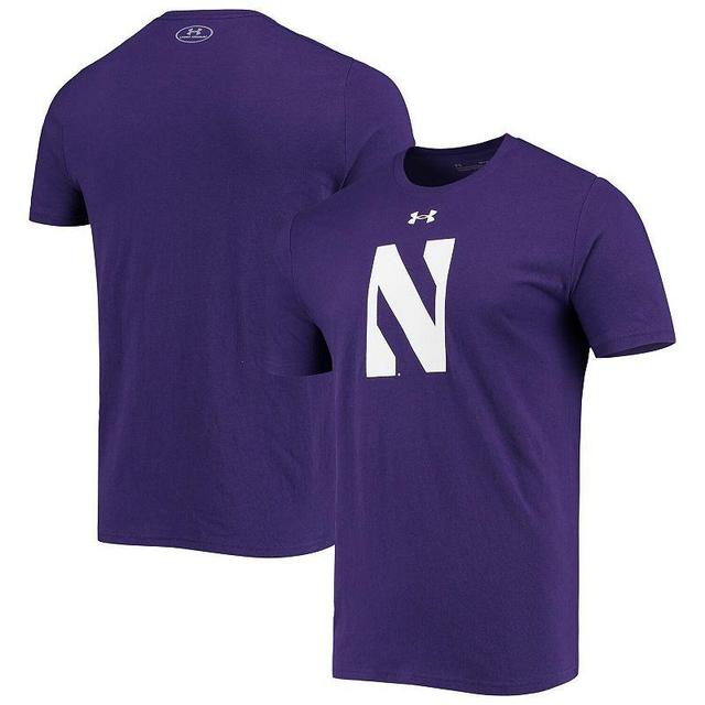 Mens Under Armour Northwestern Wildcats School Logo Performance Cotton T-Shirt Product Image