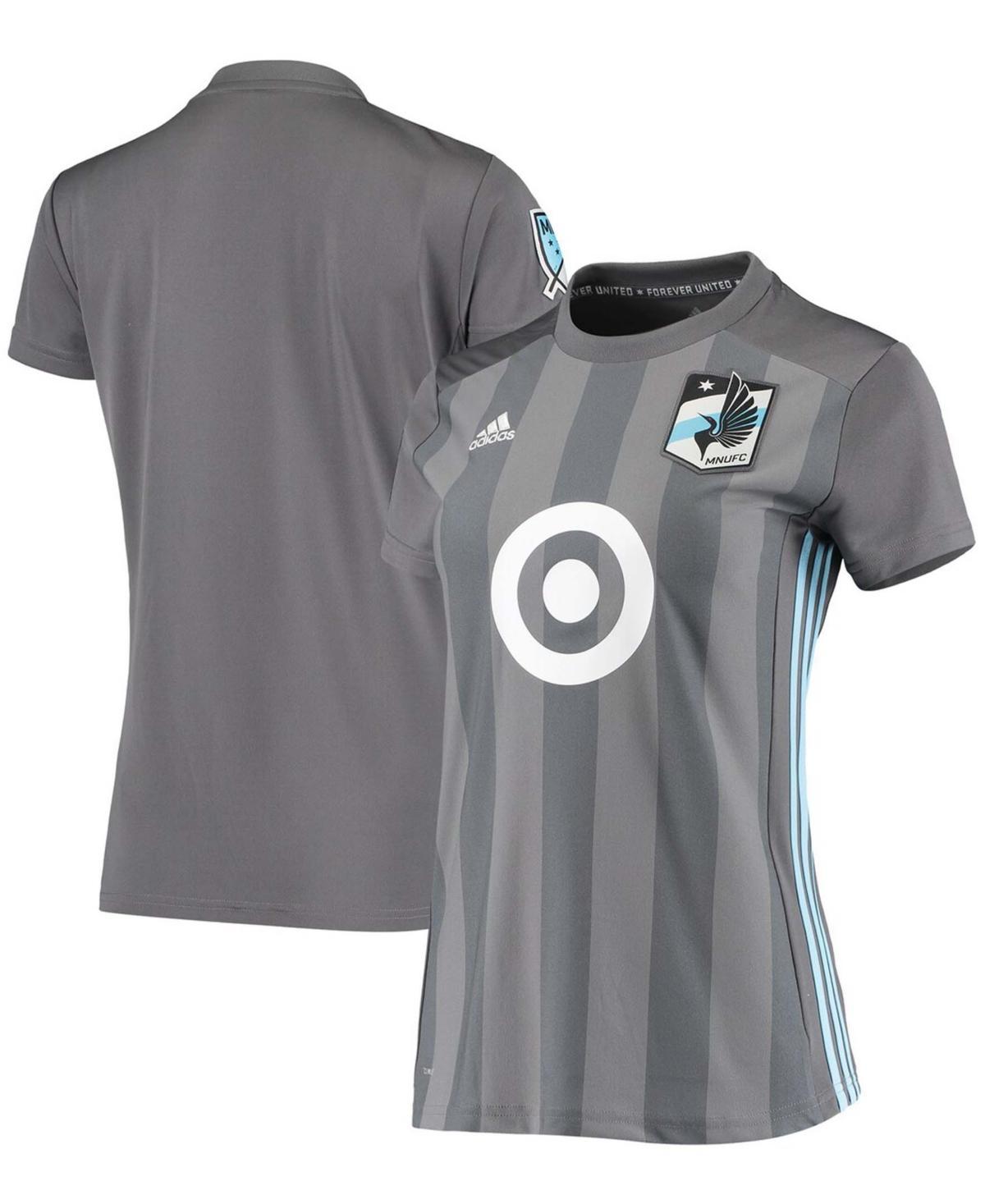 Womens adidas Gray Minnesota United FC 2018/19 Replica Primary Jersey Product Image