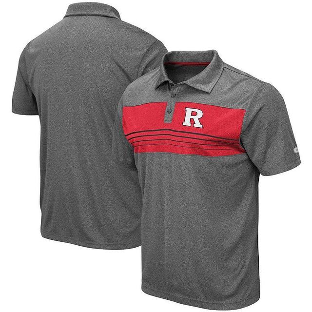 Mens Colosseum Heathered Charcoal Dayton Flyers Smithers Polo Product Image