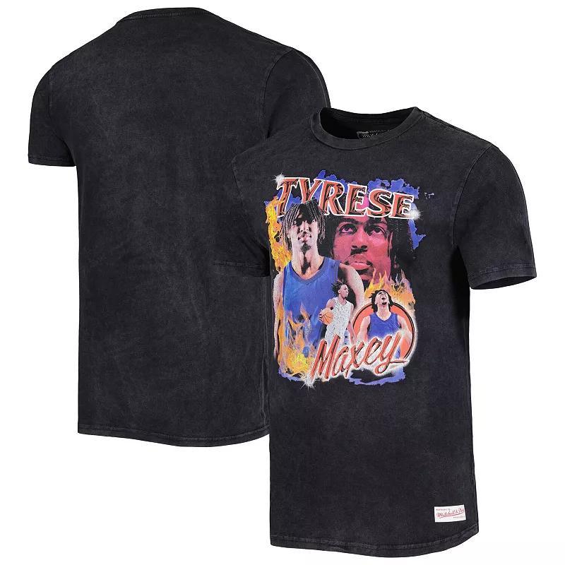 Mens Mitchell & Ness Black Tyrese Maxey Philadelphia 76ers 2023 NBA All-Star Game Concert T-Shirt Product Image