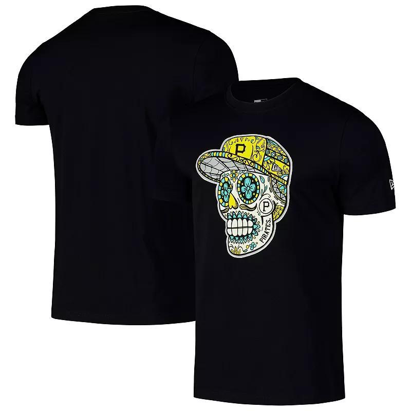 Mens New Era Pittsburgh Pirates Sugar Skulls T-Shirt Product Image