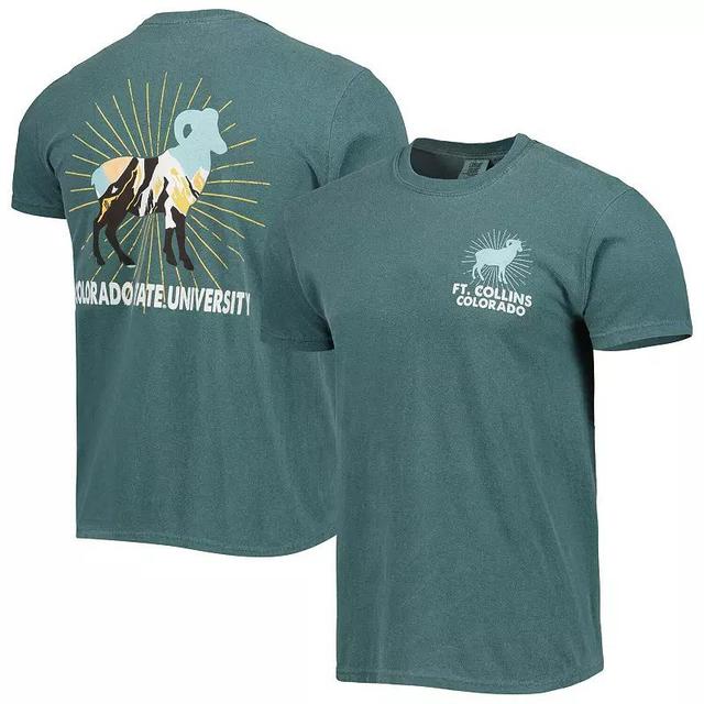 Mens Colorado State Rams Mascot Scenery Comfort Color T-Shirt Product Image