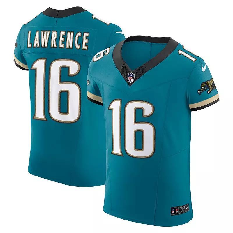 Mens Nike Trevor Lawrence Teal Jacksonville Jaguars Prowler Throwback Vapor F.U.S.E. Elite Jersey Product Image